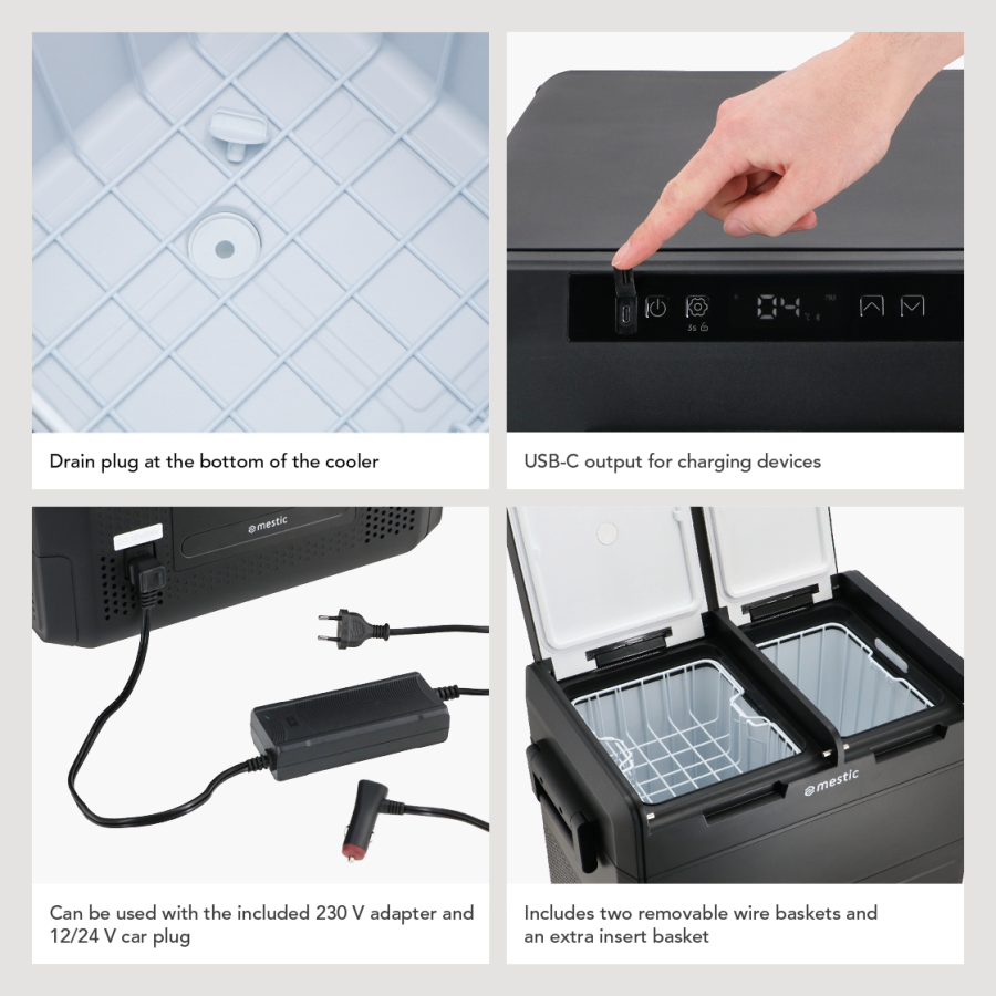 Kühlbox Kompressor MCCM-55 AC/DC Dual Zone
